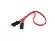 2 Pcs F M Solderless Prototyping Breadboard Wires Cable Red Brown for Arduino