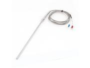 2m 5mmx200mm DxL Stainless Steel Probe Sensors High Temperature Thermocouple