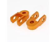 Unique Bargains 2PCS Motorcycle Metal Modified Vibration Absorber Gold Tone 55mm Length