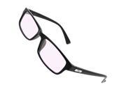 Ladies Full Frame Rectangular Lens Plano Glasses Black Sdapo