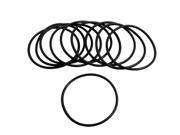 Unique Bargains 10 Pcs Metric 54mm OD 2.5mm Thick Industrial Rubber O Ring Seal Black
