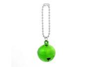 Unique Bargains Green Silver Tone Bells Dangling Detail Bag Decor Keychain Key Holder Keyring