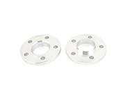 Car 5x112 Bolt 10mm Thickness Wheel Hub Adapter Spacer Silver Tone Pair