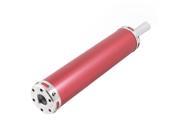 Unique Bargains Universal Motorcycle 22mm Inlet Dia Round Tip Exhaust Pipe Muffler Red