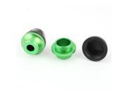Unique Bargains Pair Black Green Fork Cup Front Wheel Drop Resistance Cups for Motorcycle