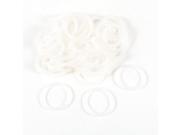 Unique Bargains 40 Pcs 30mm Outside Dia 2.5mm Thick Filter Rubber O Ring Seal Clear White