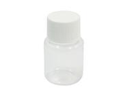 Unique Bargains 15mL Capacity 18mm Dia Mouth White Clear Plastic Chemistry Storage Case Bottle
