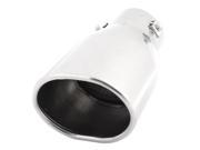 Unique Bargains Silver Tone Rectangle Slant Tip Exhaust Muffler Tail Pipe for Toyota Reiz