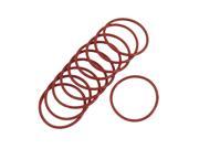 Unique Bargains 10 Pieces 43mm x 2.5mm Rubber O ring Oil Seal Sealing Ring Gaskets Red