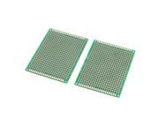 2pcs Double sided FR 4 PCB Universal Printed Circuit Board 60mmx80mmx1.6mm