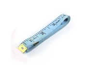 13mm Width 150cm Length Fiber Glass Tailor Soft Flat Tape Measure Blue Black