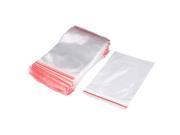 100Pcs 3 x4.7 8 x 12cm Clear 1MIL Poly Plastic Reclosable Zip Lock Ziplock Bag