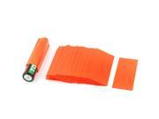 50pcs 23mm 14.5mm PVC Heat Shrink Tubing Orange Red for 1 x 1.5V AA Battery