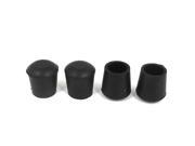 Unique Bargains 15mm Inner Dia Rubber Chair Table Foot Cover Furniture Leg Protectors 4 Pcs