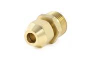 Unique Bargains 6mm x 3 8 PT Male Threaded Metal Adapter Hose Quick Joint Connector Gold Tone