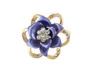 Unique Bargains Apparel Ornament Periwinkle Color Cluster Flower Brooch