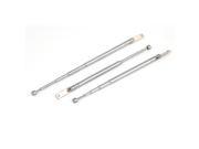 3pcs 27cm Long 5 Sections Telescopic Antenna Aerial Mast for TV RC Controller