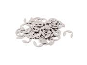 8mm Inner Dia Stainless Steel Retaining E Clip Snap Ring Circlip 44pcs