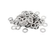 100pcs Silver Tone 304 Stainless Steel Flat Washer 3 8 for Screws Bolts