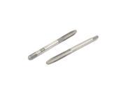 3mm Dia 3 Flutes Square Head Hand Screw Thread Taper Taps Drill Bit 43mm 2pcs