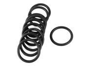 Unique Bargains 10Pcs Rubber O Ring Seal Washers Replacement Black 37mm x 29mm x 4mm
