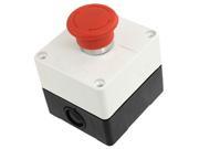 AC 240V 3A Normal Closed Red Self Locking Emergency Push Button Switch Switching