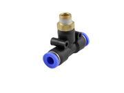 Unique Bargains Pneumatic 6mm to 9mm Male Thread T Joint One Touch Quick Fittings