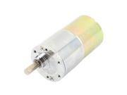 Unique Bargains 12V 5RPM Speed 6mm Dia D Shaft Reducer Micro DC Geared Gear Box Electric Motor