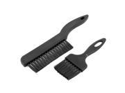 2 Pcs Black Plastic Conductive Ground Motherboard ESD Anti Static Brush Comb Set