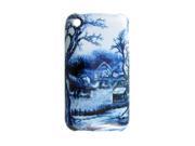 Porcelain Pattern Back Phone Case Blue White for iPhone 3G