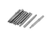 10 Pcs T25 Magnetic Tip Round Shank Torx Security Screwdrivers Bits 5mmx60mm