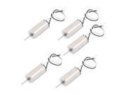 5Pcs DC 4.2V 59000RPM 0.8mm 2 Wire Coreless Motor for RC Aircraft Helicopter