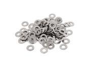 100pcs Silver Tone 304 Stainless Steel Flat Washer 8 for Screws Bolts