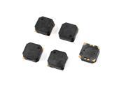 Unique Bargains 5pcs 8.5mm x 8.5mm x 3mm Square Shape SMD Buzzer Black DC 3.6V 90mA