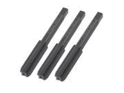3 Pieces HSS CO High Speed Steel 3 Flute 10mm x 1.5mm Taper and Plug Metric Tap