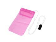 Underwater Waterproof Dry Bag Pouch Case Cover Holder Pink for 5.5 Cell Phone