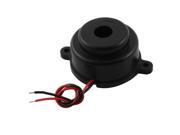 Plastic Shell 2 Wired High decibel Accident Buzzer Beep DC 24V