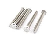 Unique Bargains 5pcs 12mmx100mm A2 70 Stainless Steel Fastener Hex Cap Screw Bolt