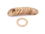 Unique Bargains 20Pcs 17x25x1mm Copper Flat Washer Gasket Seal Fitting Fastener for Industry