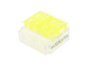 Unique Bargains Yellow Clear Plastic Shell 1.5 2.5mm2 4 Pin i Clamp Wire Qucker Connector
