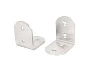 Unique Bargains 2 Pcs 50mm x 50mm 90 Degree Right Angle Shelf Support Holder Brackets