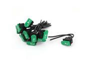Unique Bargains Auto Car Horn Wired Momentary Green Push Button Switch DC 12V 10pcs