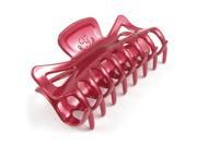 Unique Bargains Burgundy Plastic Barrette Hairpin Clamp Hair Claw for Ladies