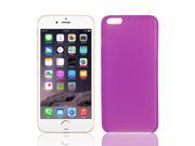Transparent Ultra Thin Protective Case Cover Skin Fuchsia for iPhone 6 Plus 5.5