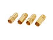 1 4BSP Male Thread 12mm Inner Dia Brass Hose Barb Coupler Fitting Connector 4pcs