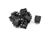 10PCS DPDT ON OFF 6 Pins Snap In Rocker Toggle Switch AC 250V 15A 125V 20A