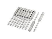 10 Pcs 2.6 Long Hex Shank 3mm Magnetic Cross Screwdriver Bits Handy Tool