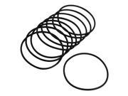 Unique Bargains 10 Pcs 51mm Outside Dia 2mm Thick Filter Rubber O Ring Seal Black