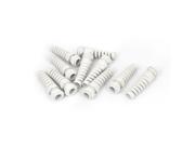 Unique Bargains PG16 22mm Thread Dia Waterproof Cables Connect Gland Joint Connector White 10pcs