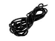 Unique Bargains Cinema TV Management Cable Wire Tidy Spiral Wrapping Band 18Ft Black